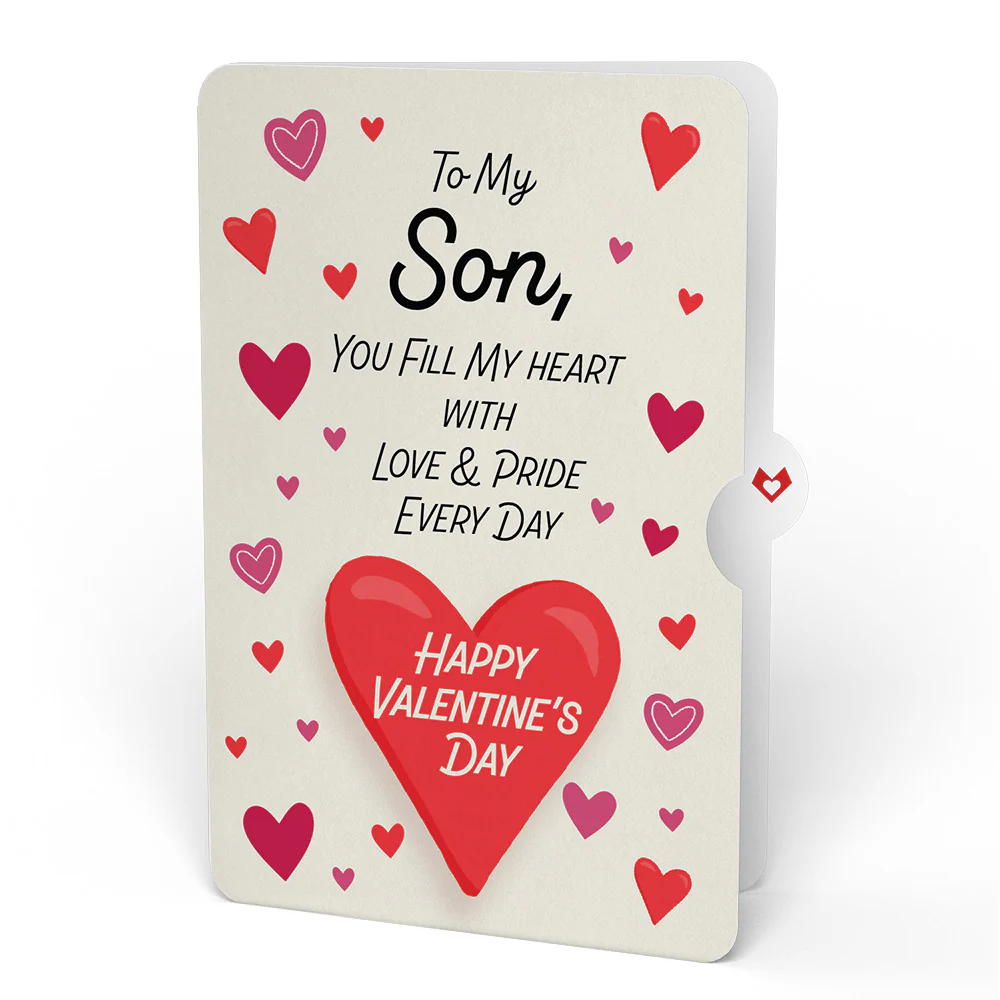 Love You Furever Dog Kisses Valentine Pop-Up Card and Sentiment Set for Son - Image 4