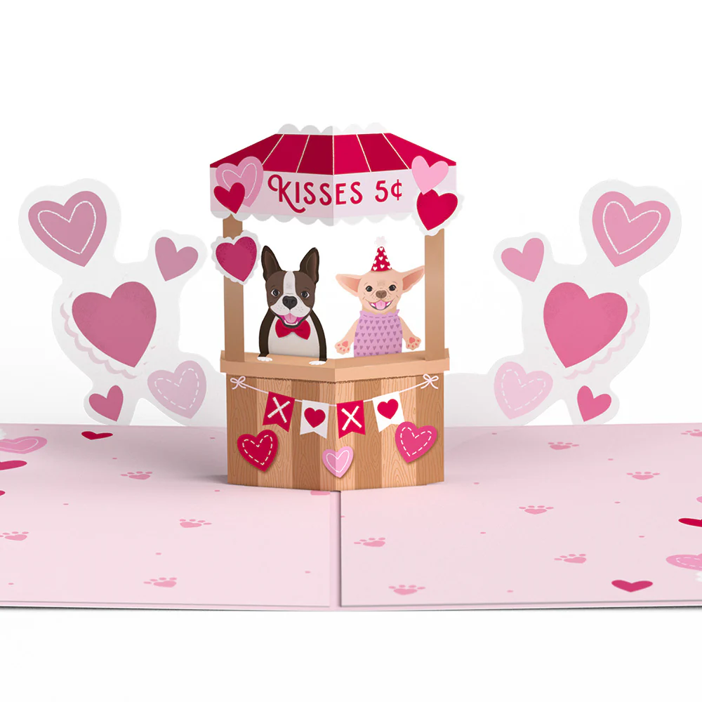 Love You Furever Dog Kisses Eres El Amor De Mi Vida Valentine Pop-Up Card and Sentiment Set - Image 3