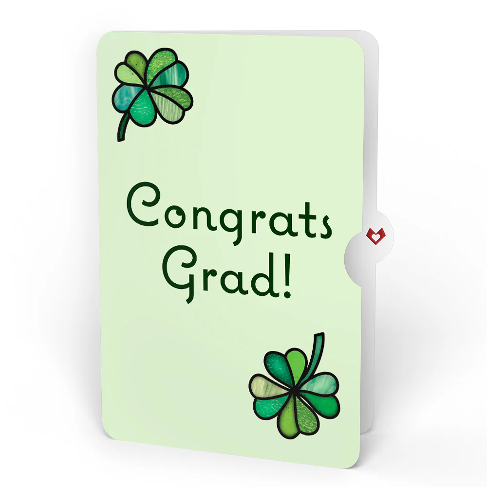 Lucky Shamrock Graduation Suncatcher Card and Lucky Clover Sentiment Set - Image 4