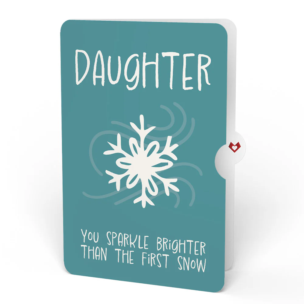 Magic of Christmas Santa's Sleigh Light-Up Pop-Up Card and Sentiment Set for Daughter - Image 4
