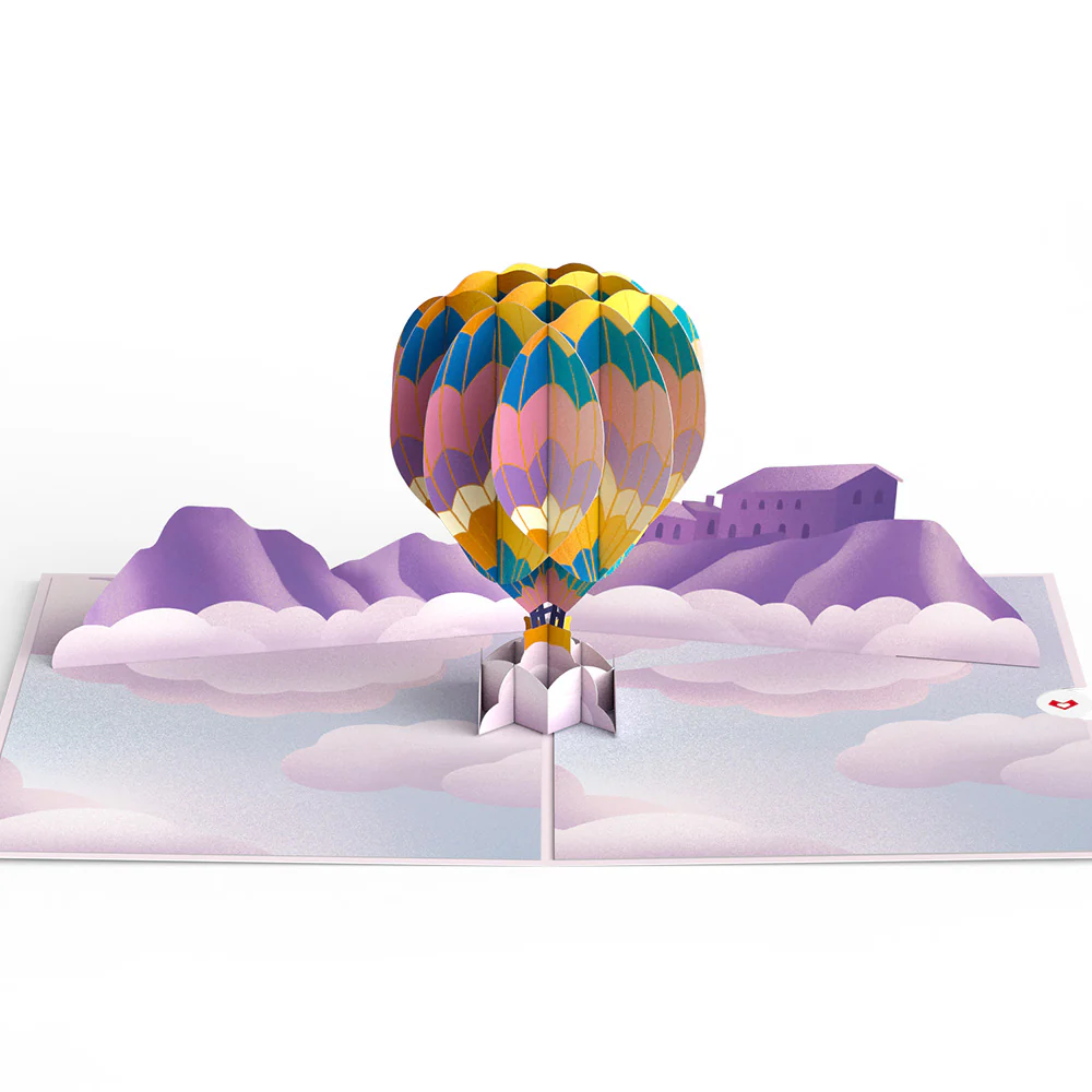 Majestic Hot Air Balloon Pop-Up Card - Image 3