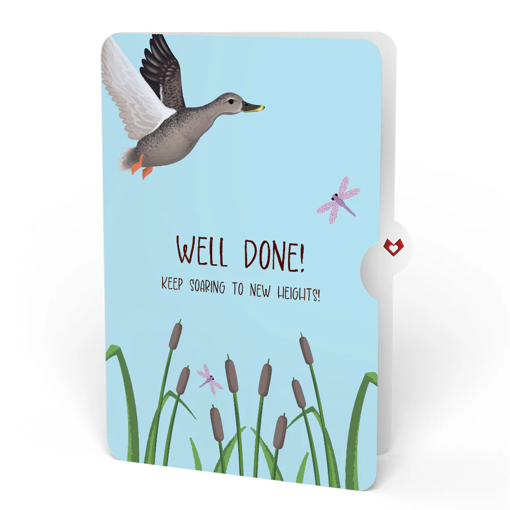 Pondside Mallard Ducks Congratulations Pop-Up Card and Sentiment Set - Image 4