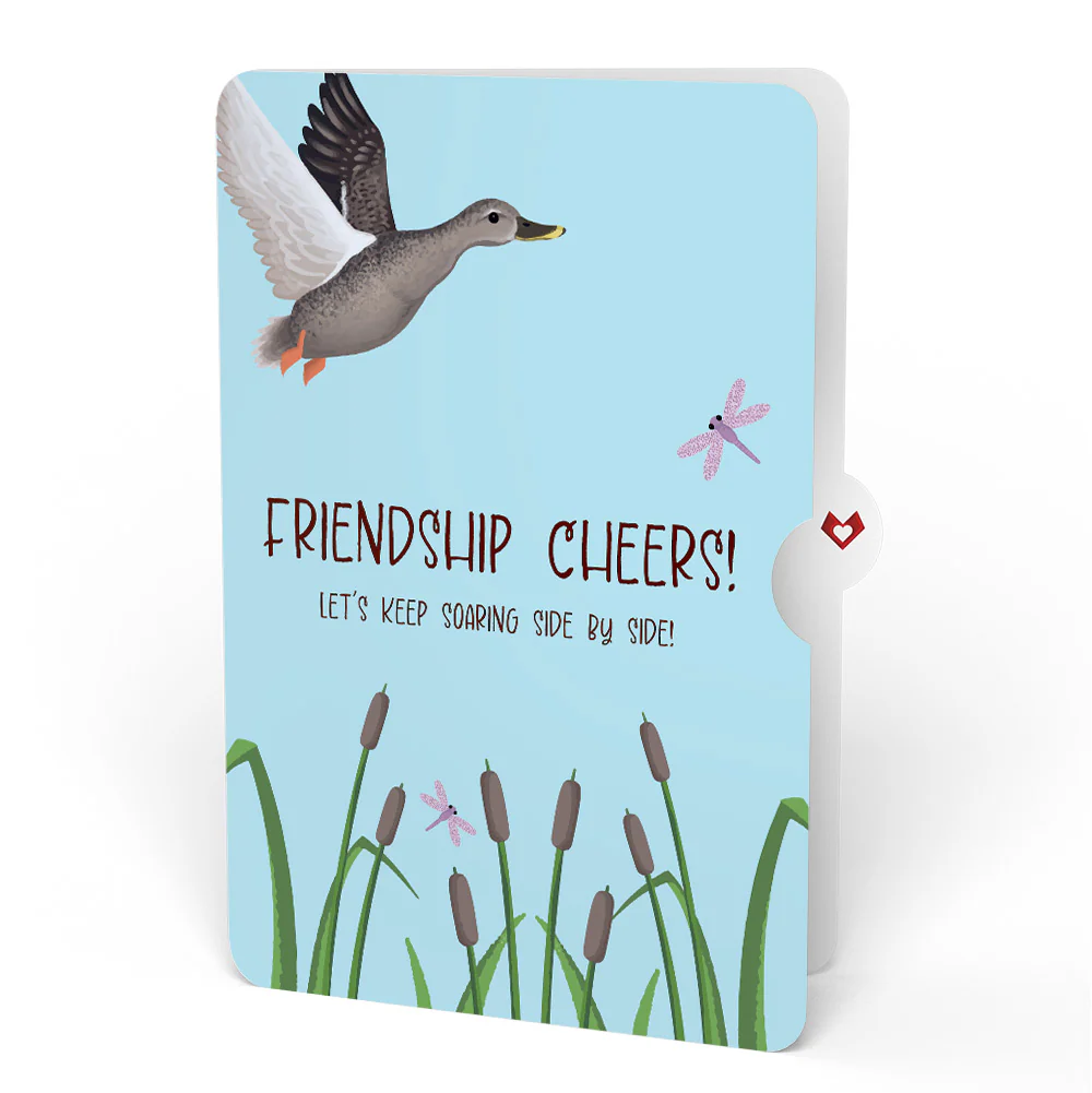 Pondside Mallard Ducks Friendship Pop-Up Card and Sentiment Set - Image 4