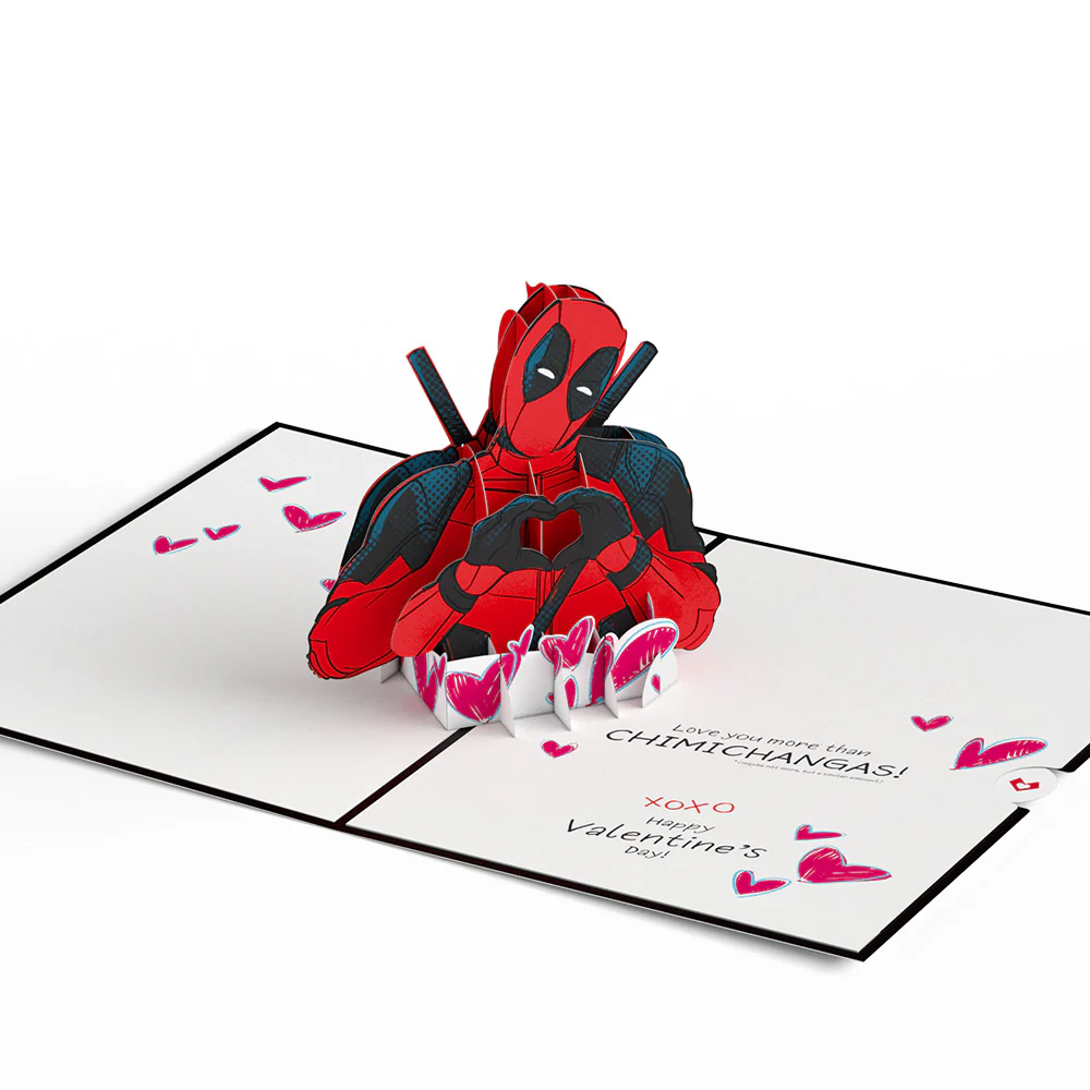 Marvel’s Deadpool Secret Admirer Valentine’s Day Pop-Up Card - Image 4