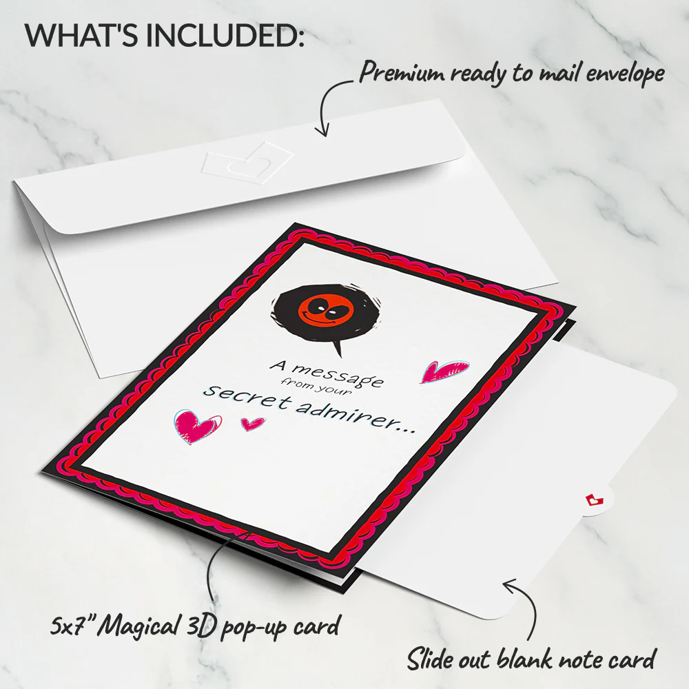 Marvel’s Deadpool Secret Admirer Valentine’s Day Pop-Up Card - Image 6