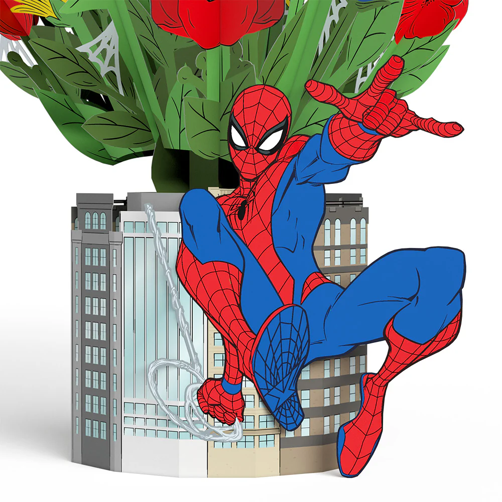 Marvel’s Spider-Man You’re Amazing Pop-Up Card and Flower Buds Bouquet Bundle - Image 4