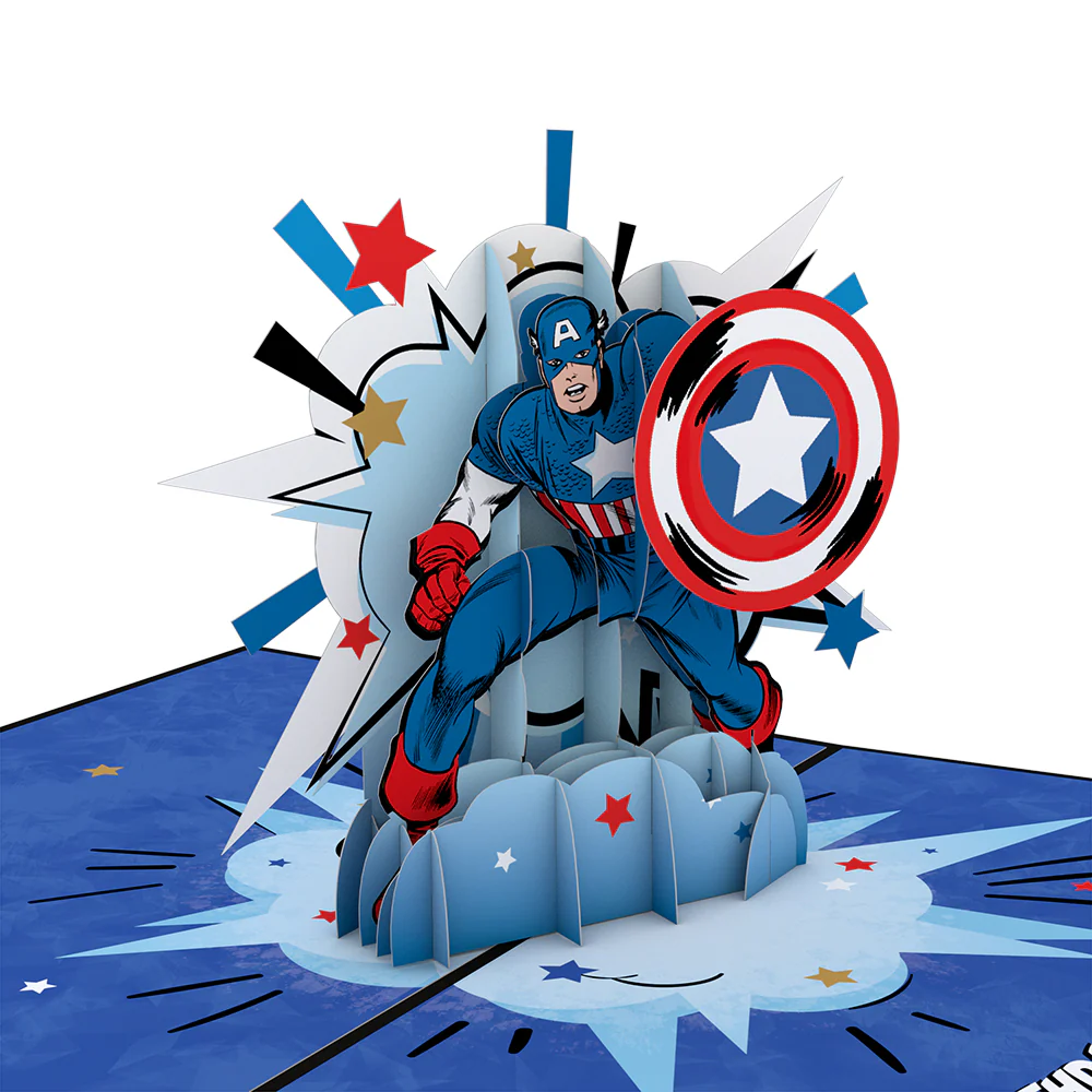 Marvel's Avengers Captain America Birthday Pop-Up Card - Image 2