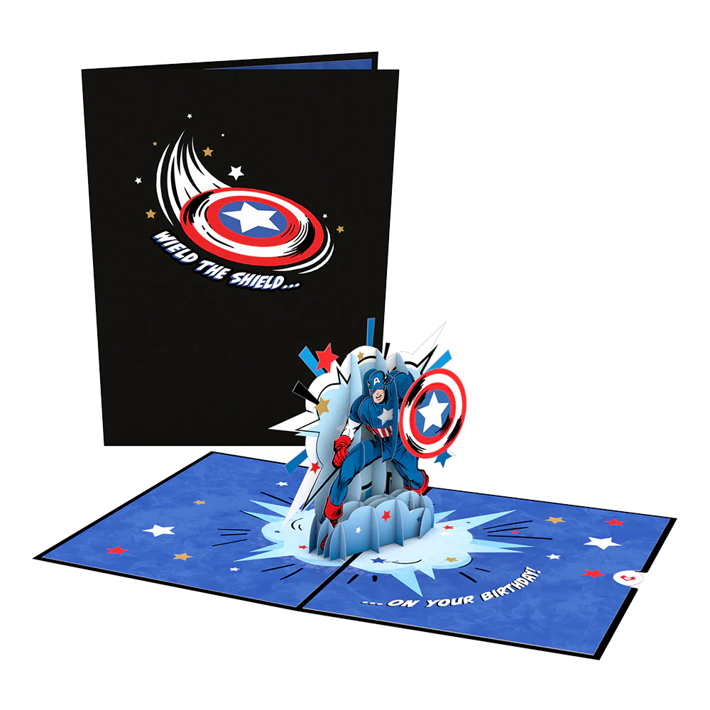 Marvel's Avengers Captain America Birthday Pop-Up Card - Image 6