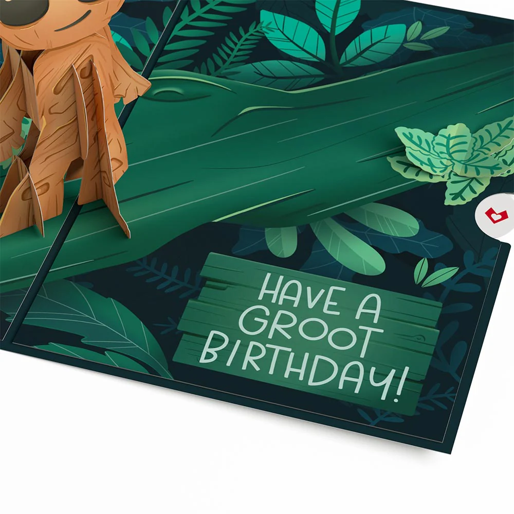 Marvel's Guardians of the Galaxy Groot Birthday Pop-Up Card & Flower Buds Bouquet Bundle - Image 10