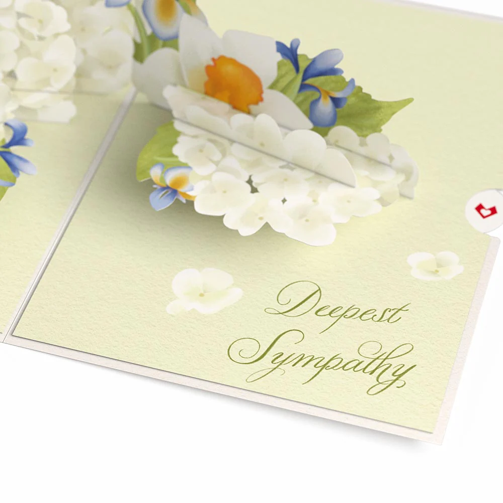 May You Find Peace and Comfort Sympathy Pop-Up Card - Image 3