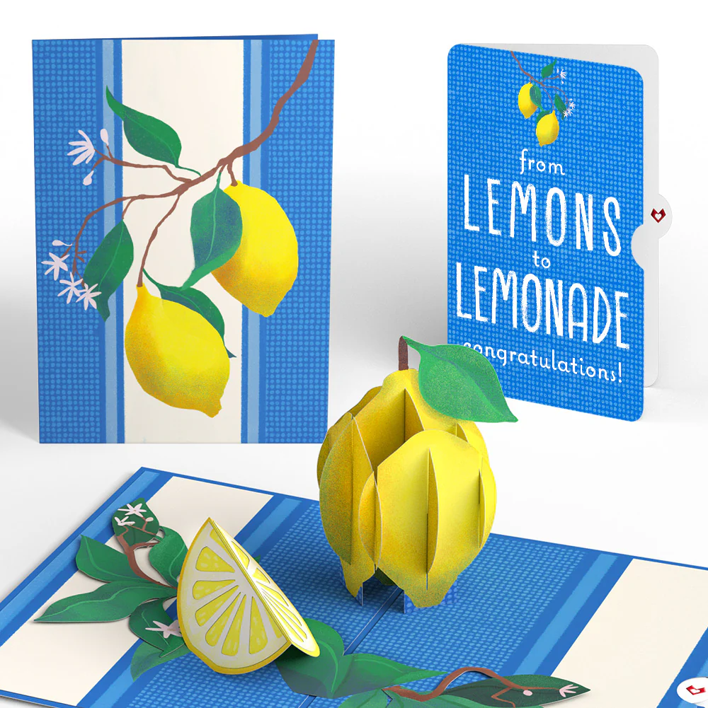 Mediterranean Lemons Congratulations Pop-Up Card and Sentiment Set