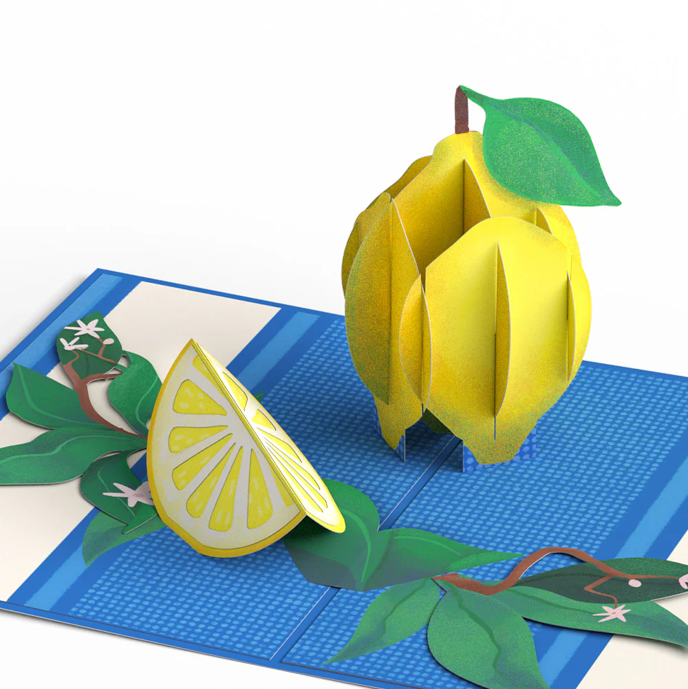 Mediterranean Lemons Love Pop-Up Card and Sentiment Set - Image 3