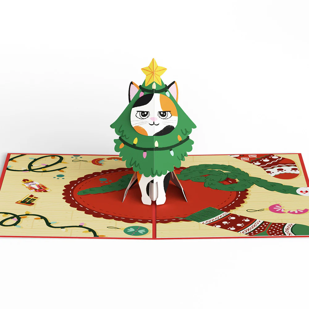 Meowy Cat-mess Christmas Pop-Up Card - Image 3