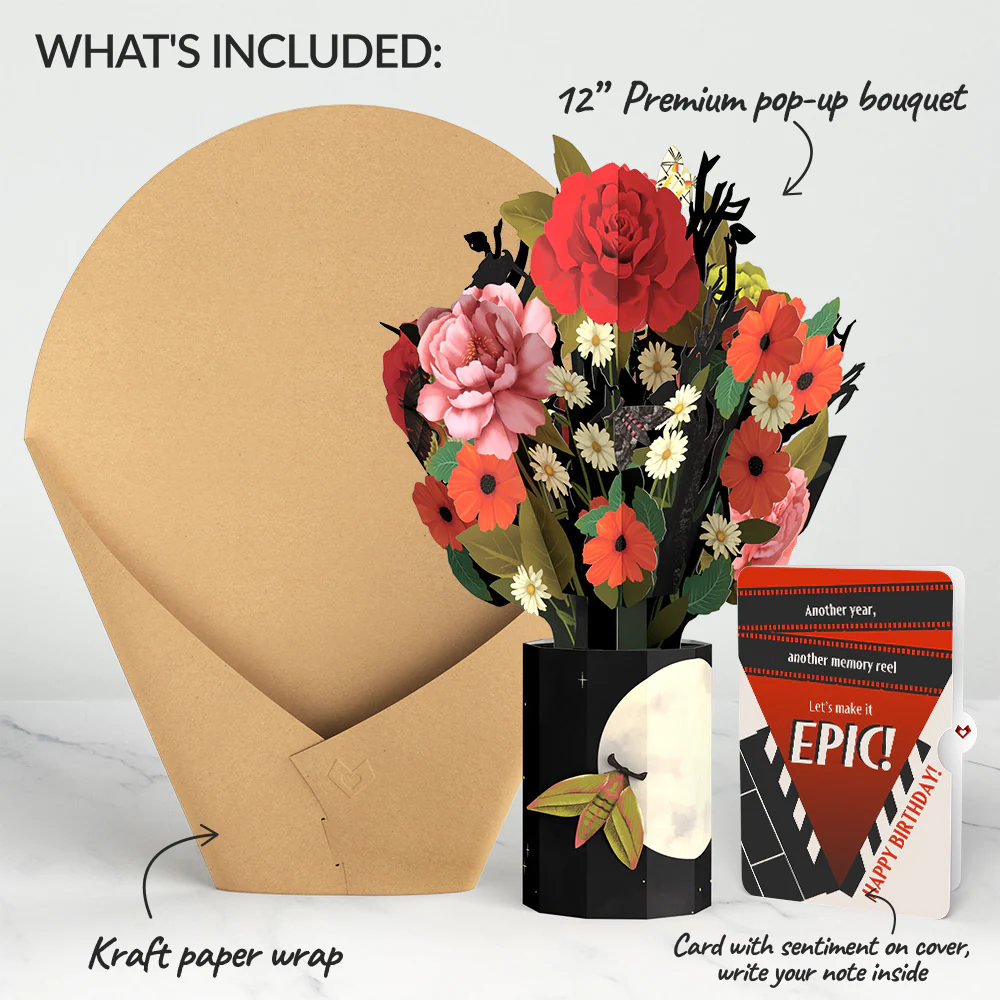 Midnight Florals Birthday Bouquet and Epic Reel Sentiment Set - Image 2