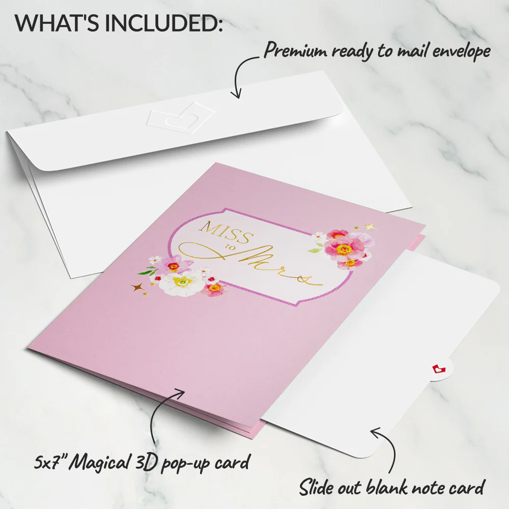 Miss to Mrs. Pop-Up Card - Image 5