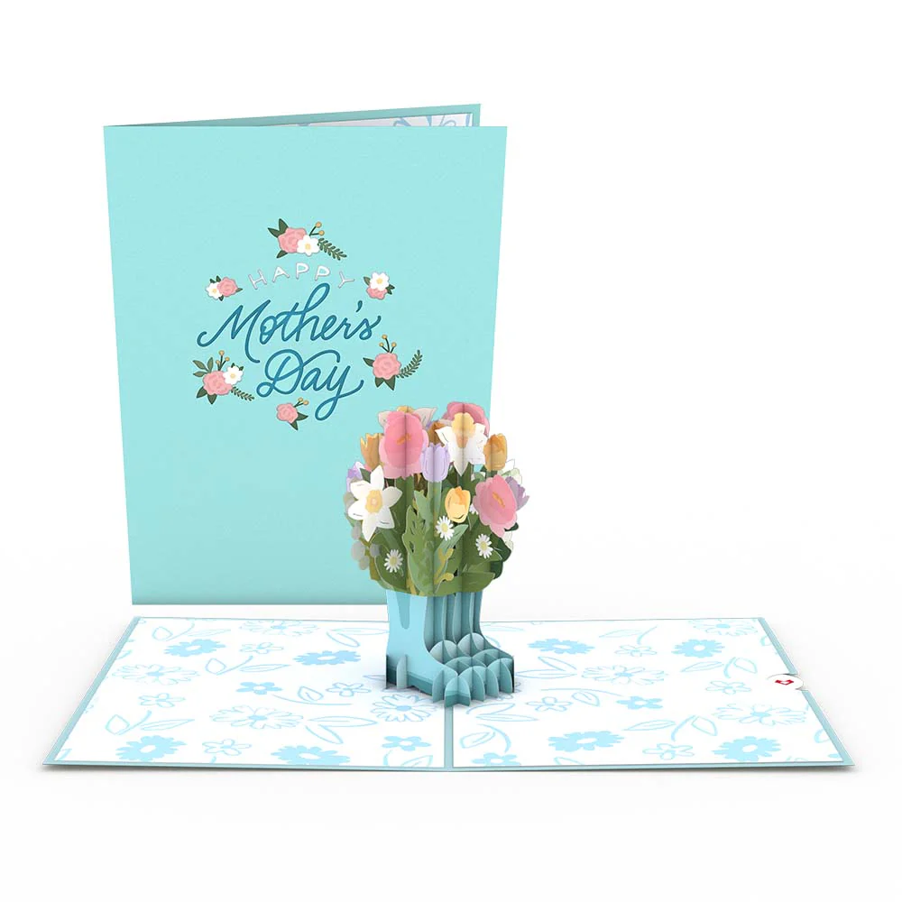 Mother’s Day Gardening Boots Pop-Up Card