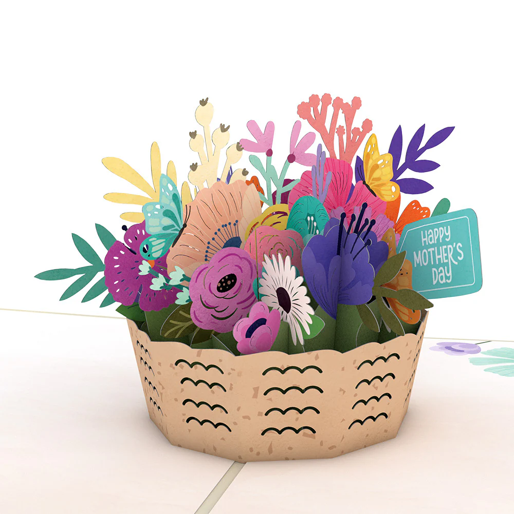 Mother's Day Basket Pop-Up Card and Iconic Bloom Sentiment Set for Mom - Image 3