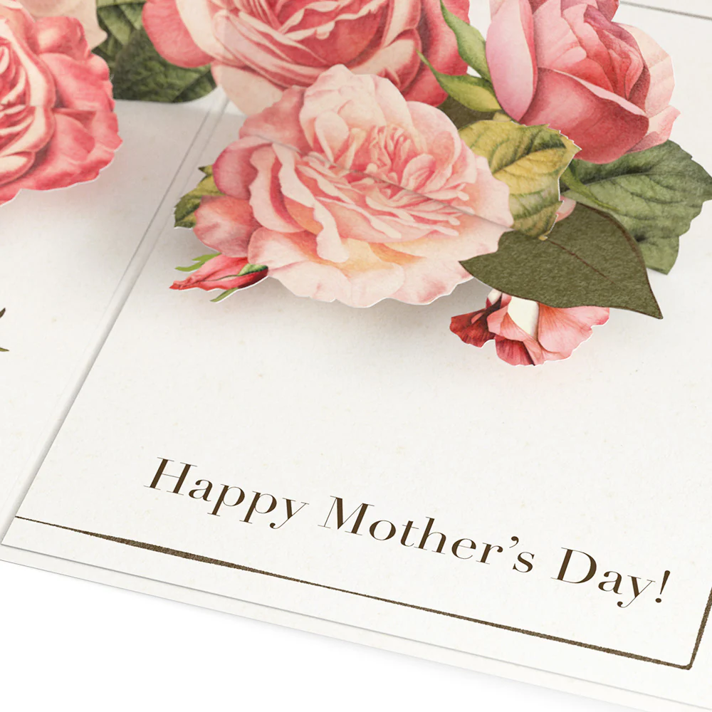 Mother's Day Grateful For You Roses Pop-Up Card & Luxe Bouquet - Image 4