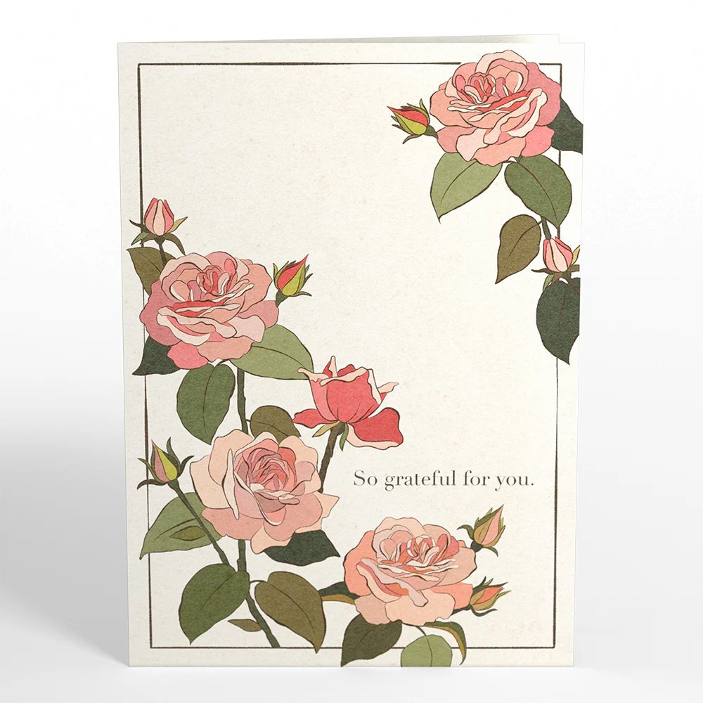 Mother's Day Grateful For You Roses Pop-Up Card & Luxe Bouquet - Image 5