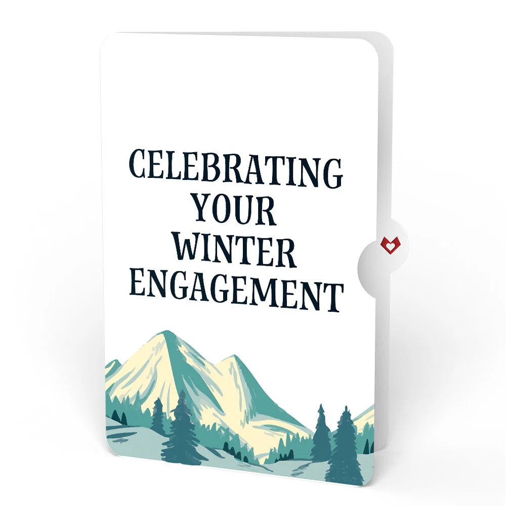 Mountain Ski Adventure Engagement Pop-Up Card and Sentiment Set - Image 4