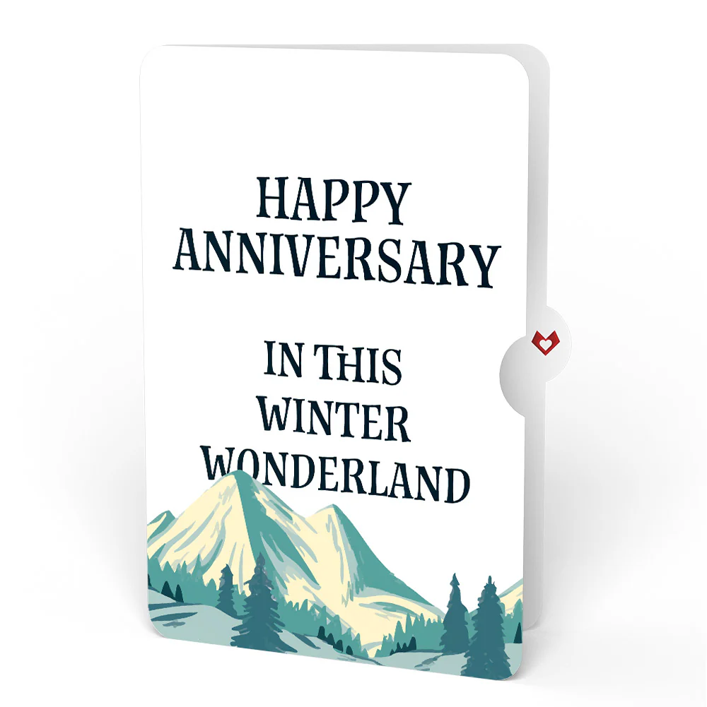 Mountain Snowboard Adventure Anniversary Pop-Up Card and Sentiment Set - Image 4