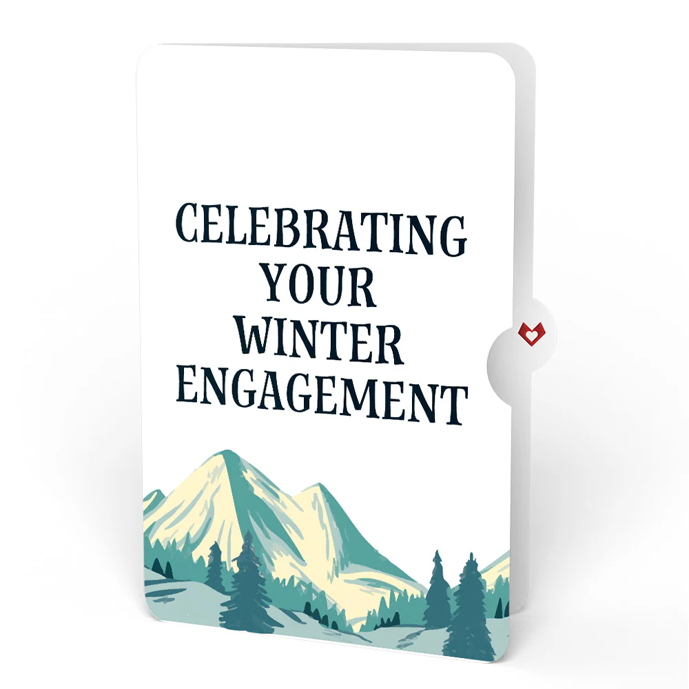 Mountain Snowboard Adventure Engagement Pop-Up Card and Sentiment Set - Image 4