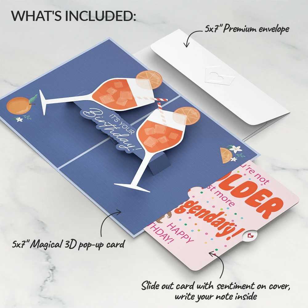 Oh Spritz! Birthday Pop-Up Card and Sentiment Set - Image 2