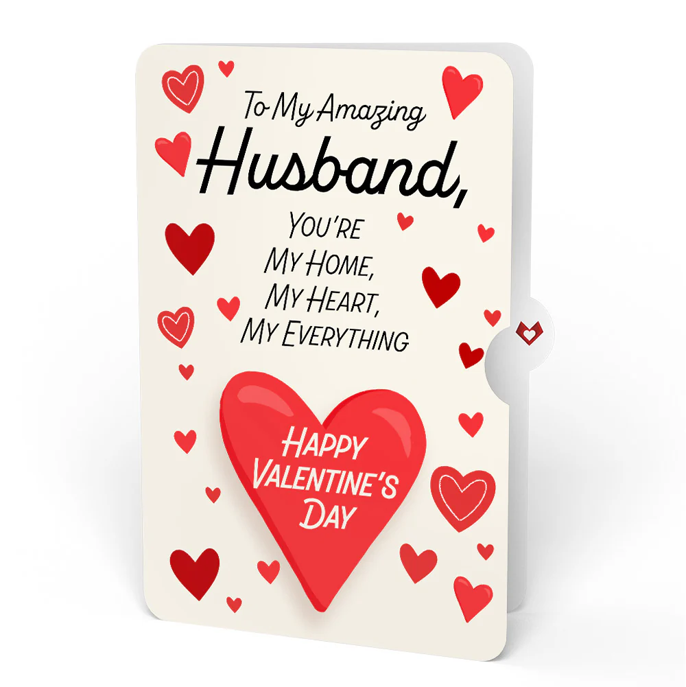 Old Fashioned Love Pop-Up Card and Full of Hearts Valentine Sentiment Set for Husband - Image 4