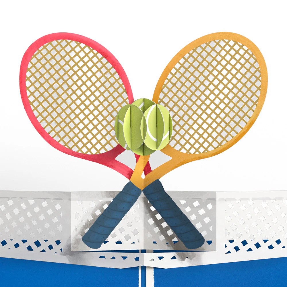 On the Court Tennis Pop-Up Card - Image 2