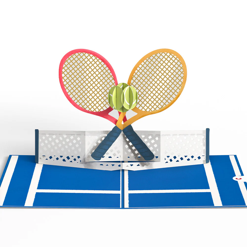 On the Court Tennis Pop-Up Card - Image 3