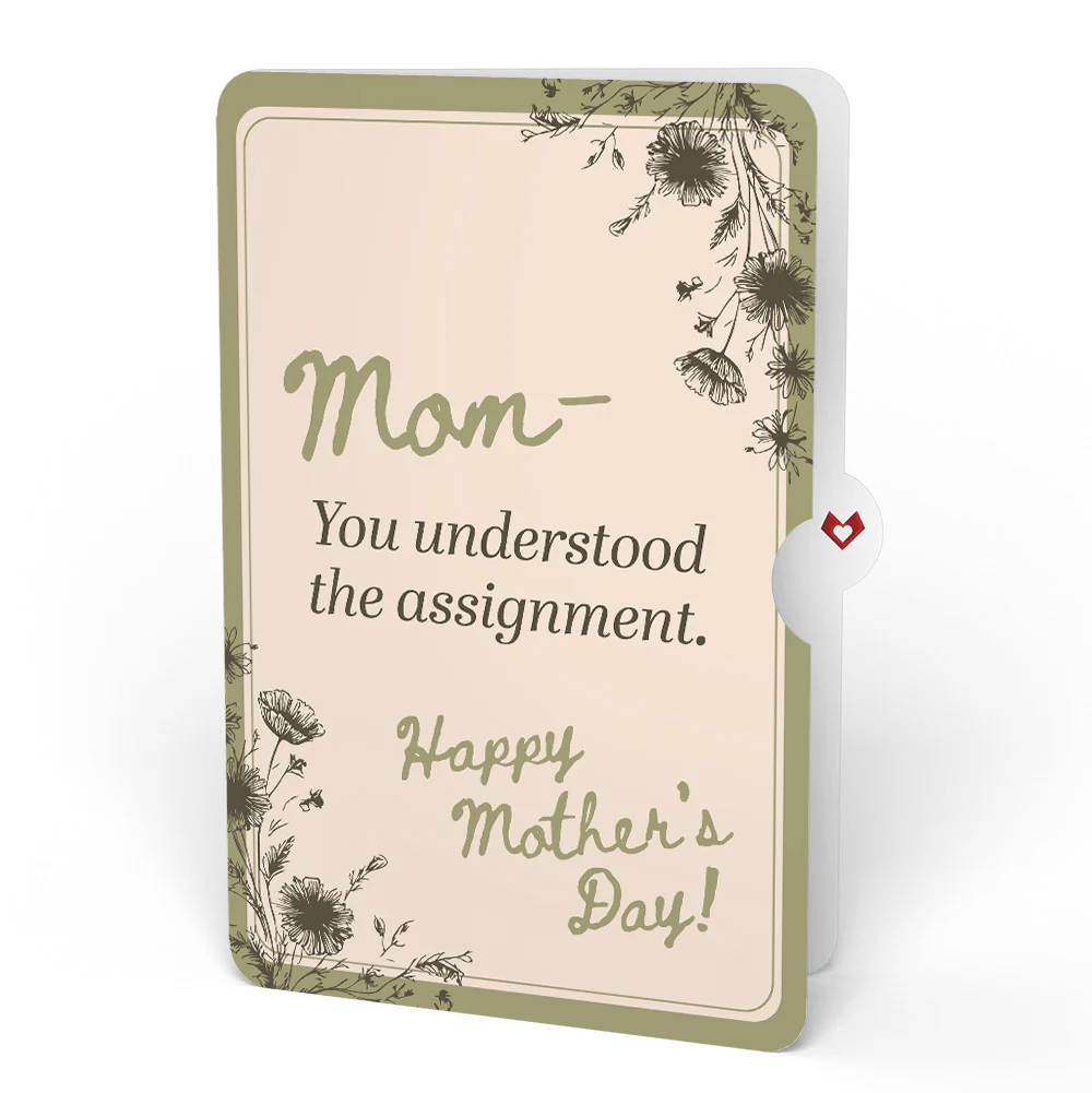 One for the Books Mother’s Day Petal Pressed™ Bookmark Card and Vintage Sketch Garden Sentiment Set for Mom - Image 4
