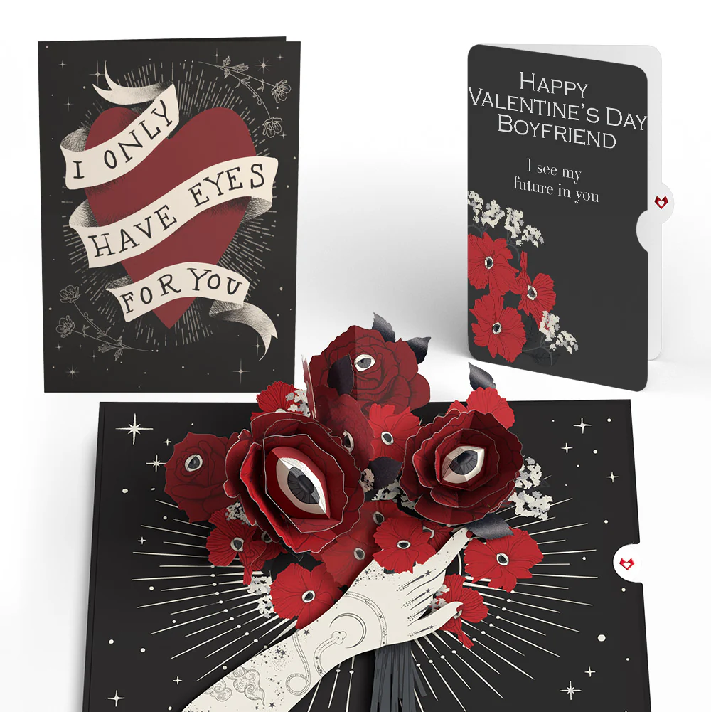 Only Have Eyes for You Valentine Pop-Up Card and Sentiment Set for Boyfriend