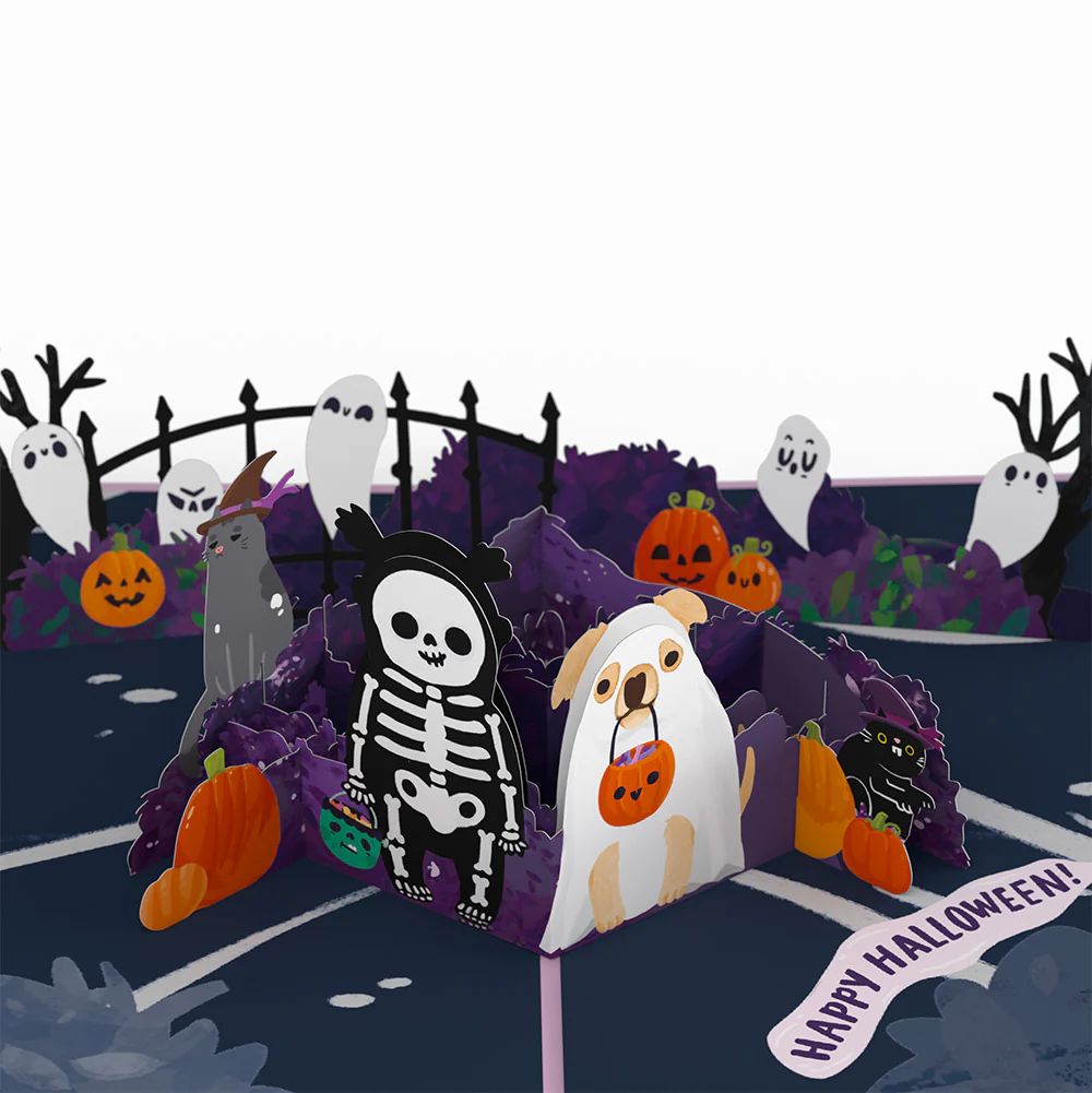 'Oohh, Spooky' Halloween Pop-Up Card and Sentiment Set for Cousin - Image 3