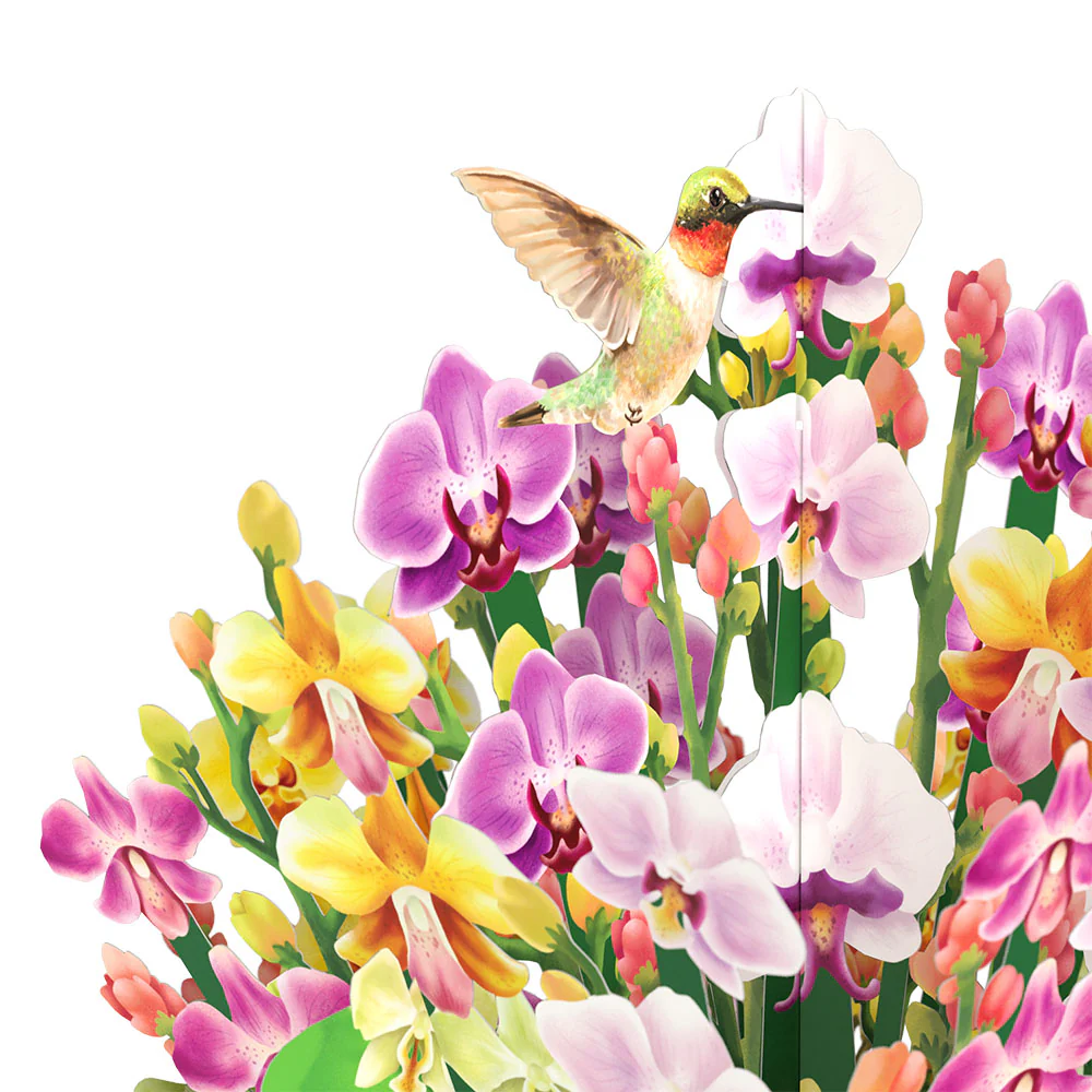 Orchid Mother's Day Bouquet and Sentiment Set for Grandma - Image 3