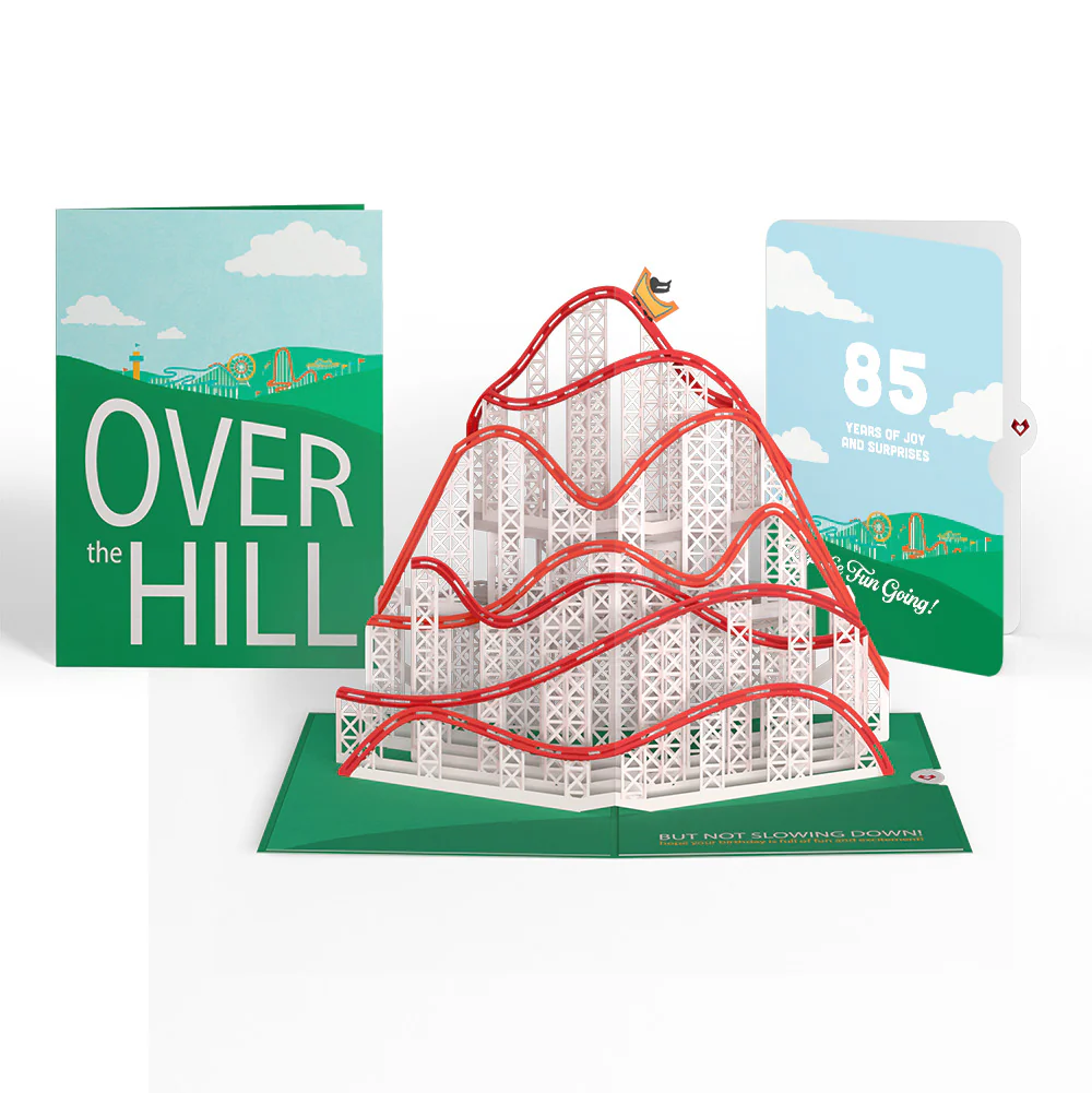 Over the Hill 85th Birthday Pop-Up Card and Sentiment Set