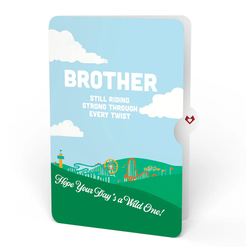 Over the Hill Birthday Pop-Up Card and Sentiment Set for Brother - Image 4