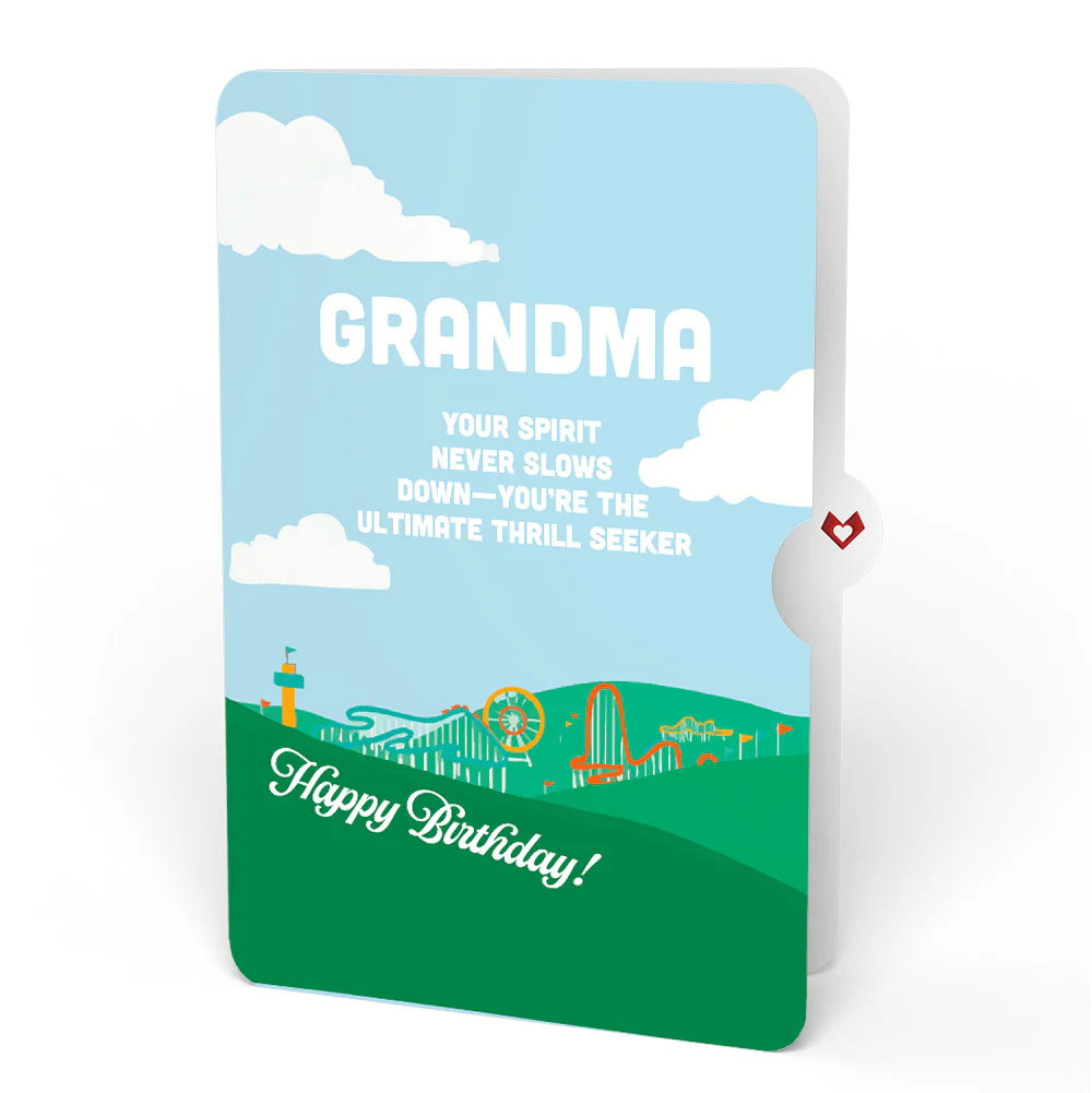Over the Hill Birthday Pop-Up Card and Sentiment Set for Grandmother - Image 4