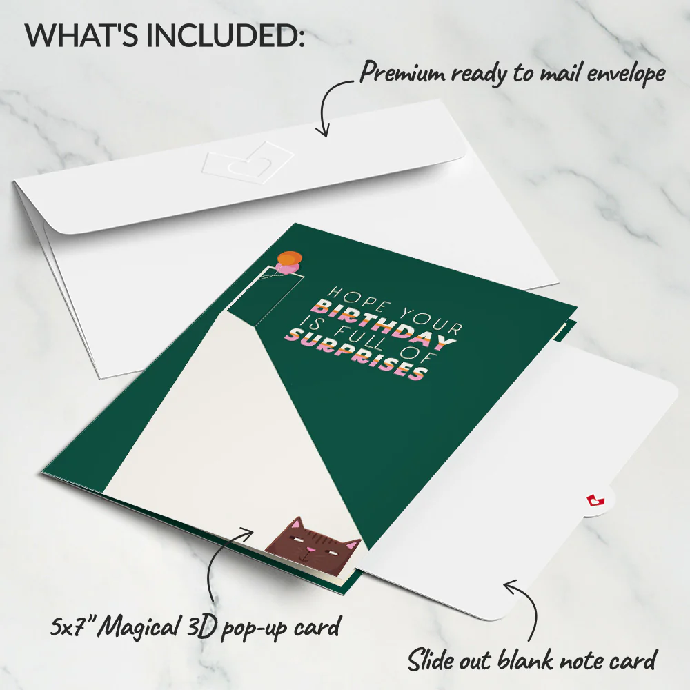 Party Cats Birthday Pop-Up Card - Image 5
