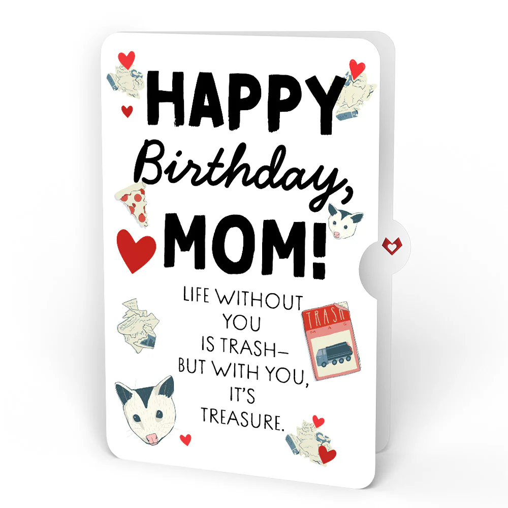 Party Possums Birthday Glitter Bouquet and Sentiment Set for Mom - Image 4