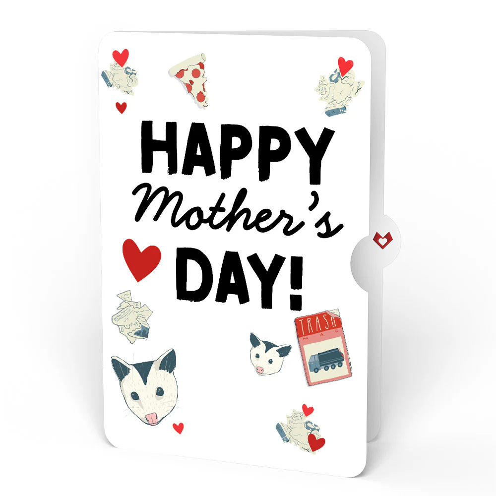 Party Possums Mother’s Day Glitter Bouquet and Sentiment Set - Image 4