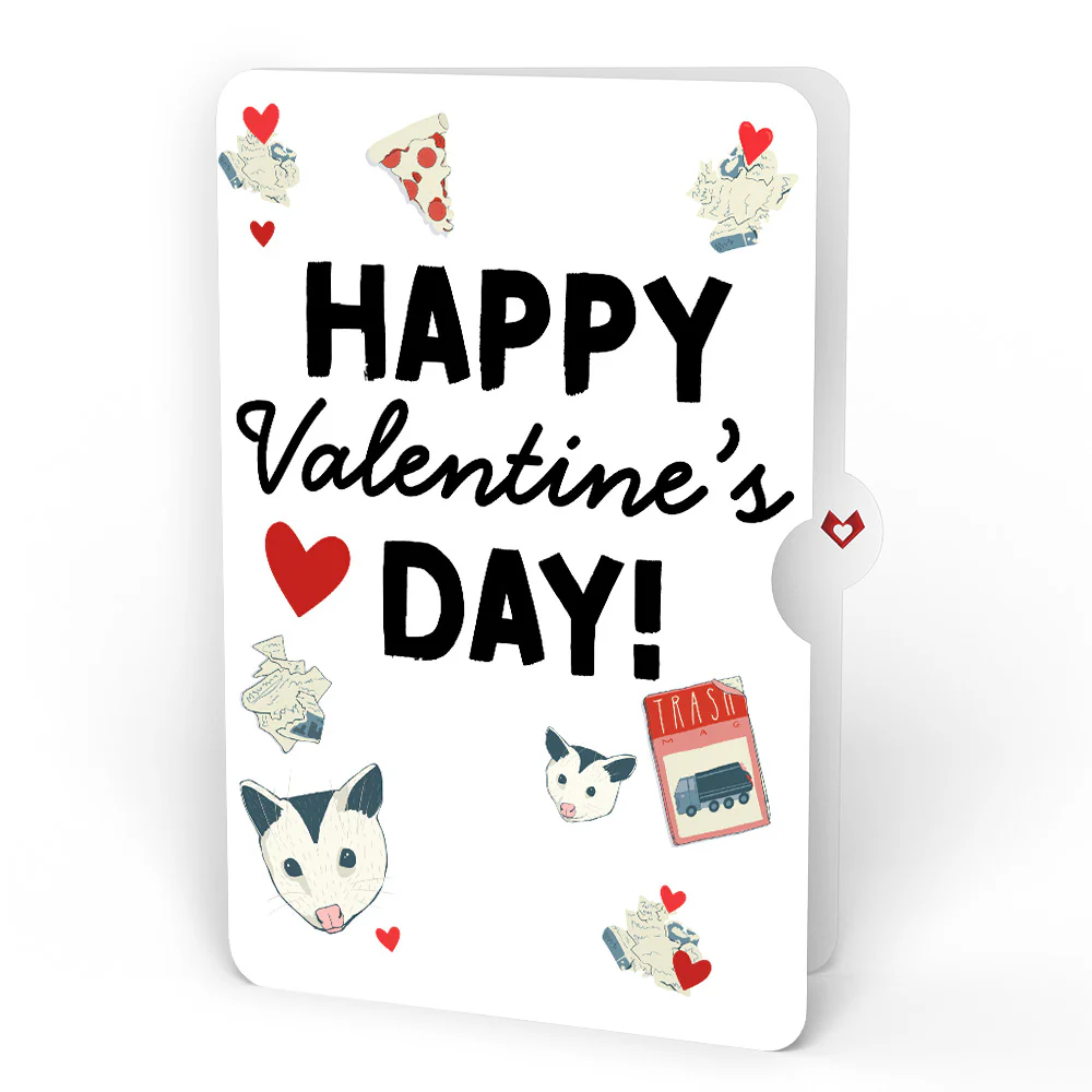 Party Possums Valentine Glitter Bouquet and Sentiment Set - Image 4