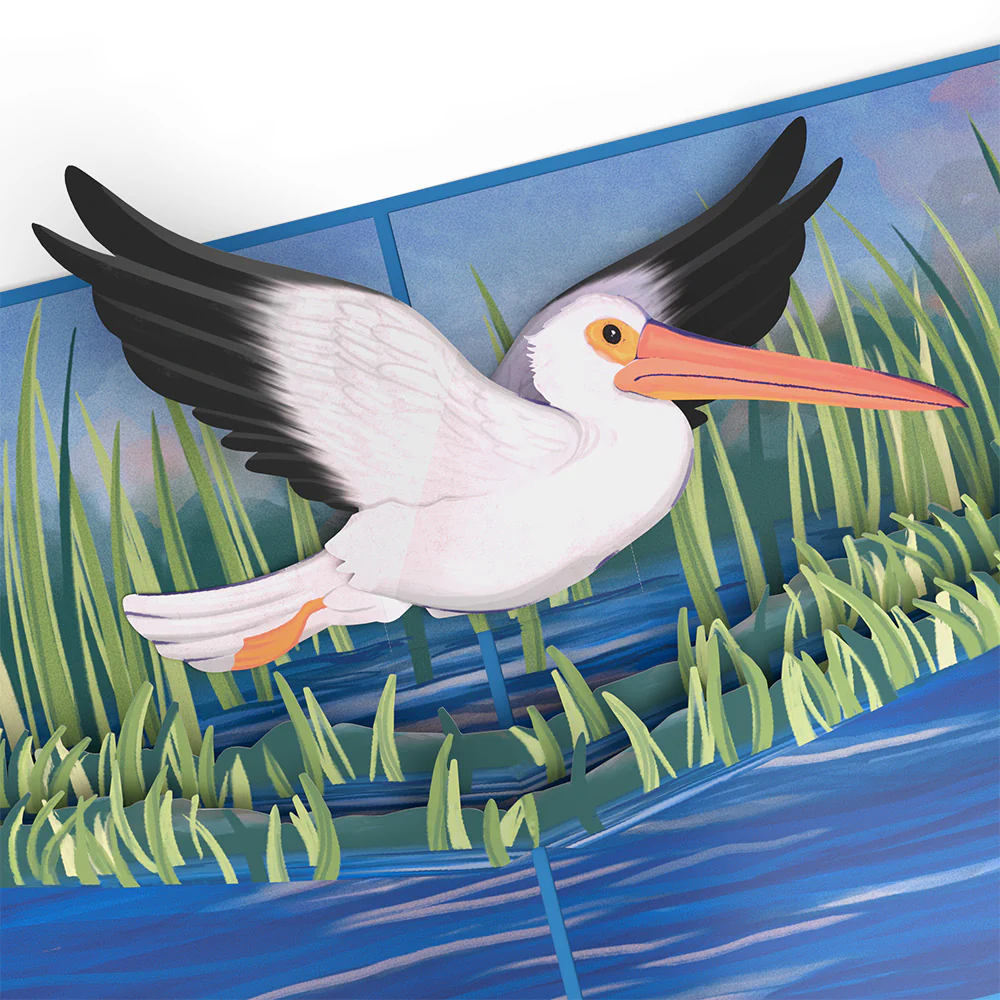 Pelican in the Marsh Graduation Pop-Up Card and Sentiment Set - Image 3