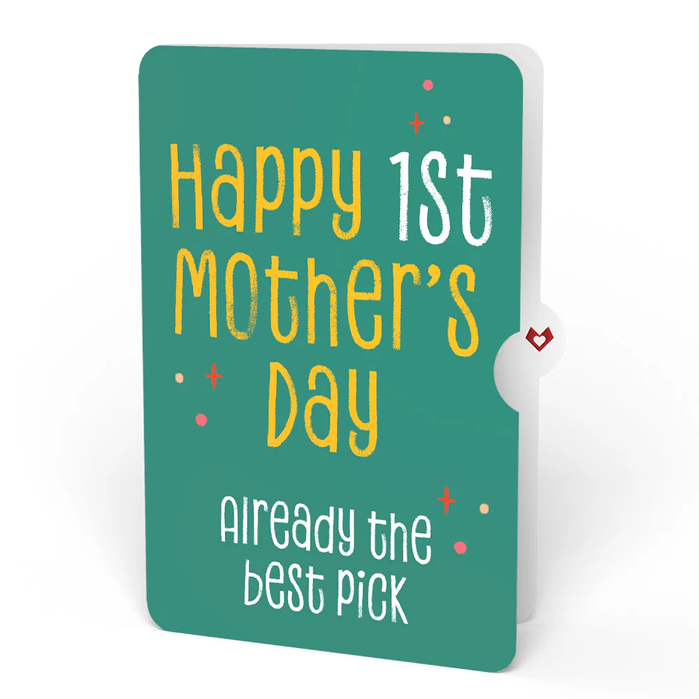 Pick You Every Time 1st Mother’s Day Pop-Up Card and Sentiment Set for New Mom - Image 4