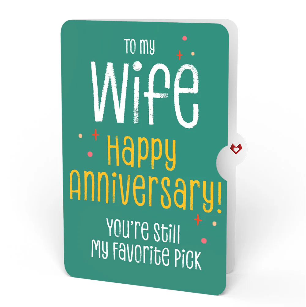 Pick You Every Time Anniversary Pop-Up Card and Sentiment Set for Wife - Image 4
