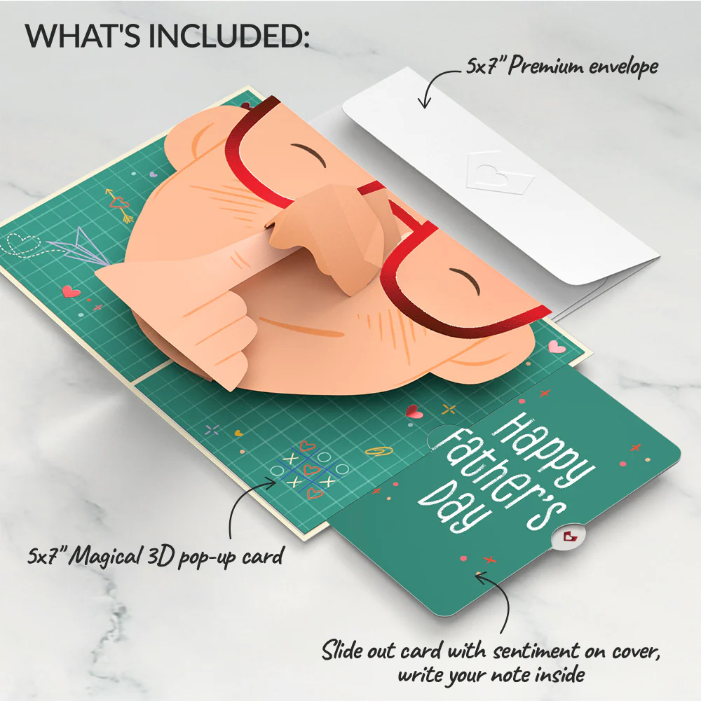 Pick You Every Time Father’s Day Pop-Up Card and Sentiment Set - Image 2