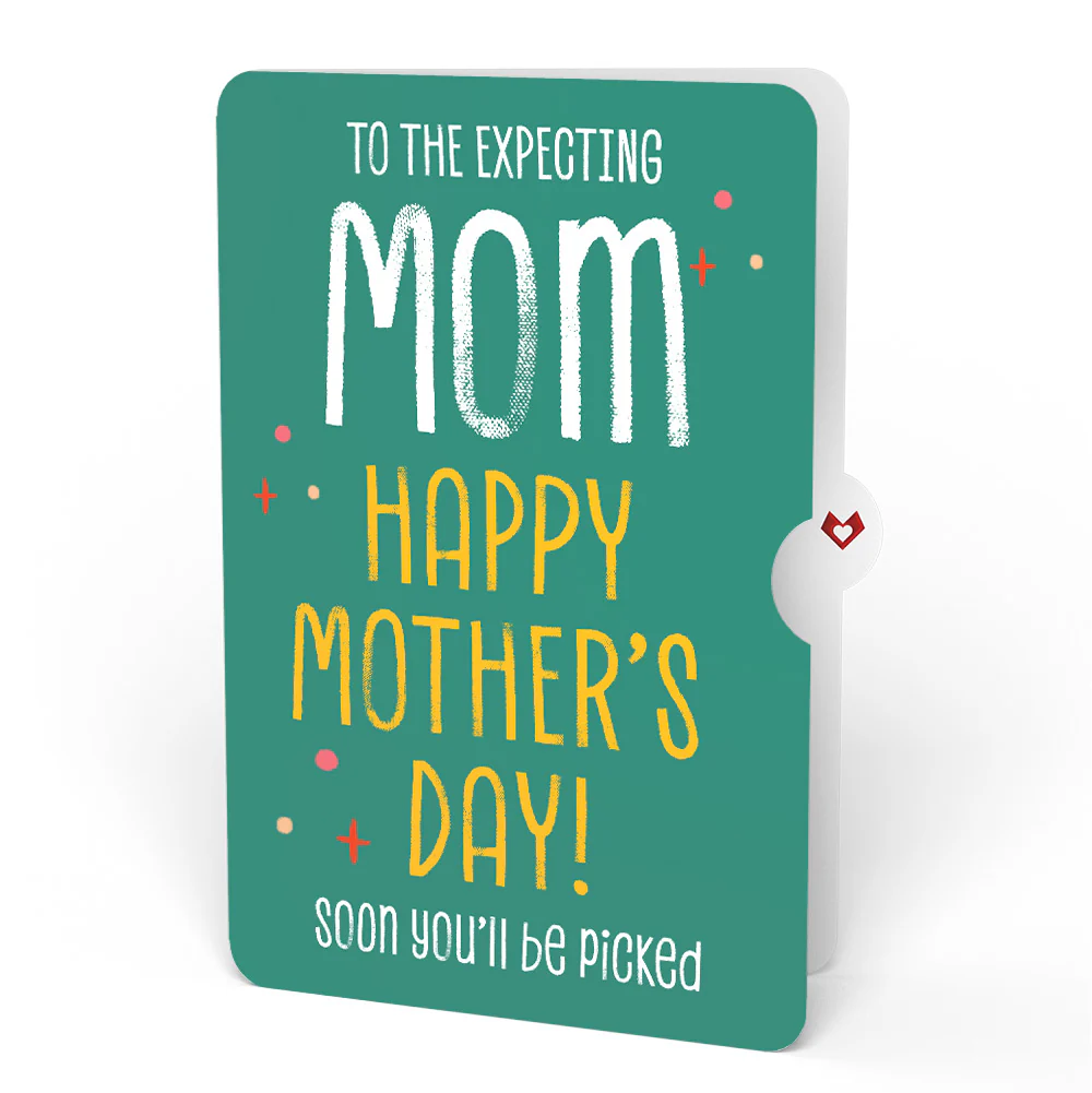 Pick You Every Time Mother’s Day Pop-Up Card and Sentiment Set for Mom-to-be - Image 4