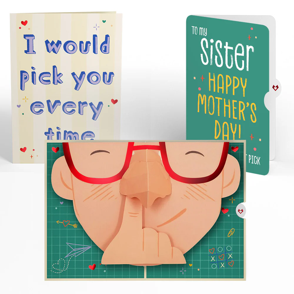Pick You Every Time Mother’s Day Pop-Up Card and Sentiment Set for Sister