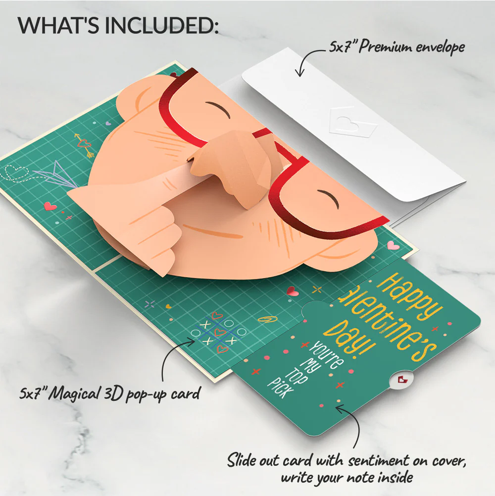 Pick You Every Time Valentine Pop-Up Card and Sentiment Set - Image 2