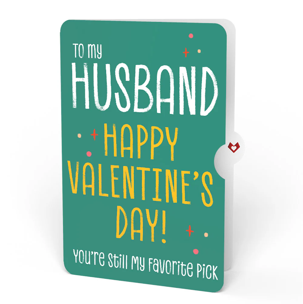 Pick You Every Time Valentine Pop-Up Card and Sentiment Set for Husband - Image 4