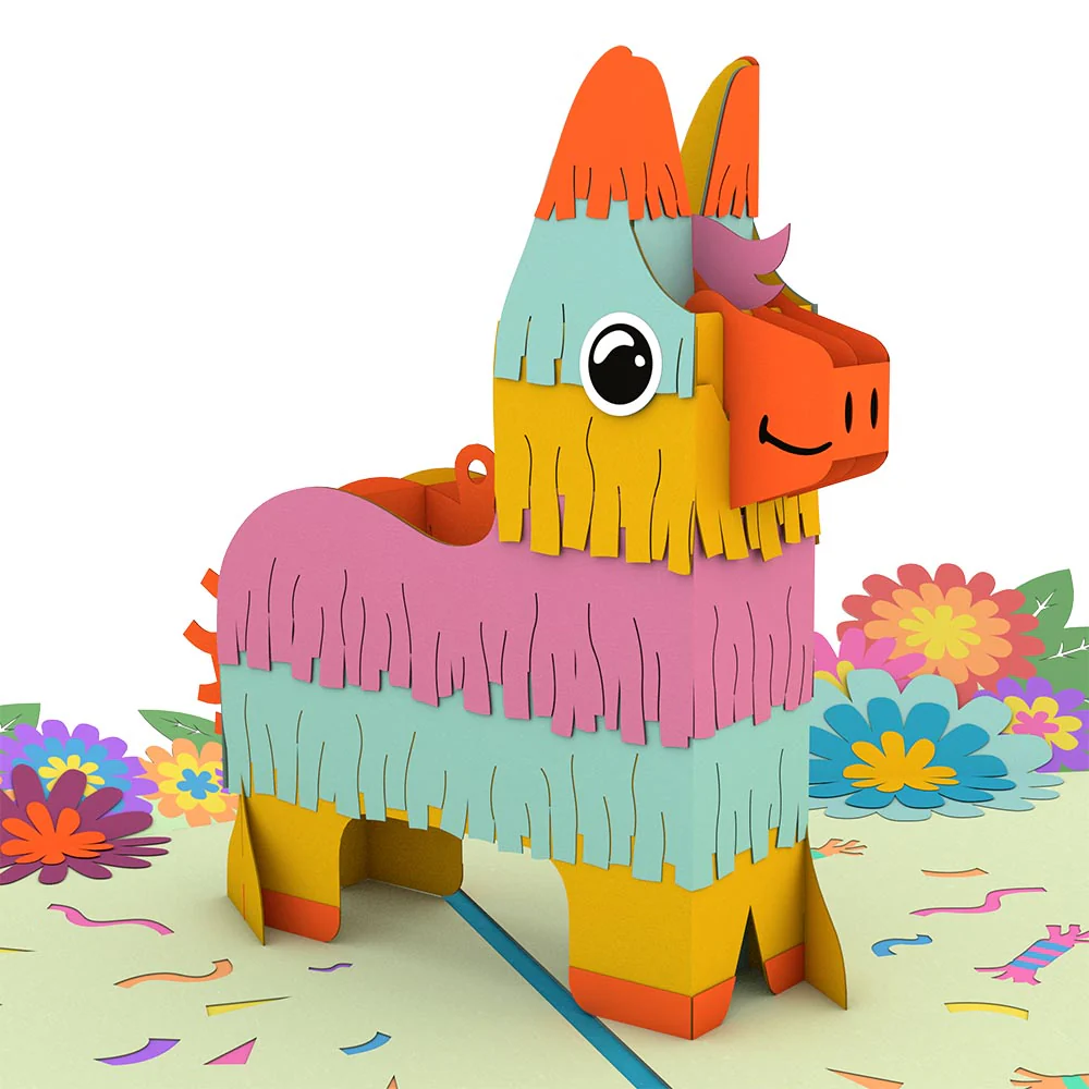 Pinata with The Thinker Birthday Pop-Up Card and Sentiment Set - Image 3